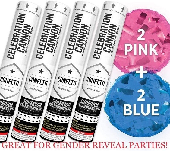 Items to make gender reveal party a blast [Amazon]