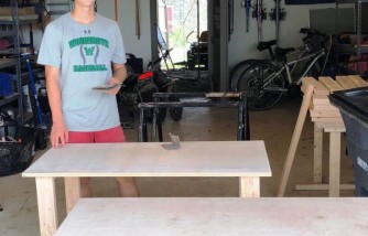 Teen Builds More Than 100 Desks for Online Schooling of Children in Need, Free of Charge