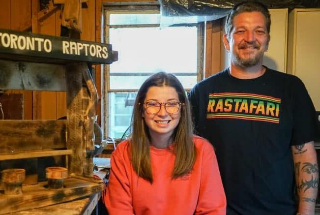 Father and Daughter Duo Creates and Sells 100 Unique Squirrel Feeders