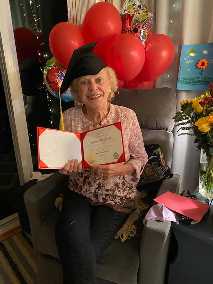 93-year-old receives diploma, 75 years, forced to leave high school