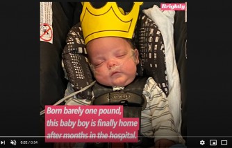 baby born at 1 pound, finally goes home, after 133 days