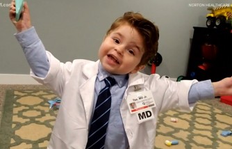 Toddler Dresses up as His Doctor to Honor Him for Saving His Life
