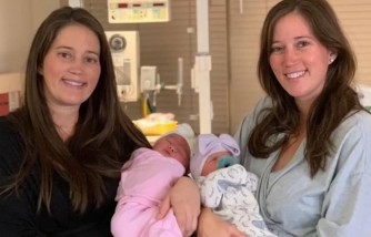 Identical twin sister deliver baby girls on their birthday, just 90 minutes apart