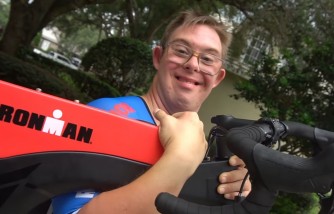 21-year-old man has become the first athlete with Down syndrome to finish the Ironman triathlon