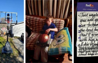 Parent Herald - FedEx Driver Gives Basketball Hoop to Young Boy Out of Kindness