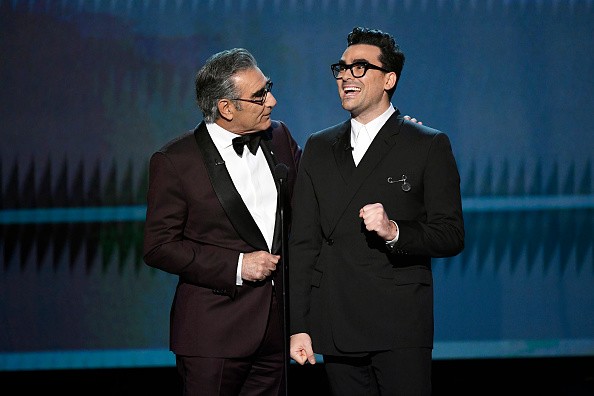 Eugene Levy and Dan Levy receive award