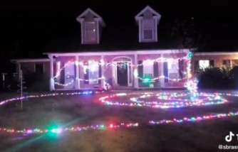 10-year-old boy puts up christmas lights for mom, boy surprises mom with christmas lights, boy puts up lights for upset mom