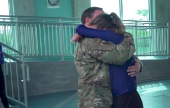 Military Dad Surprises Daughter While at Work in Florida