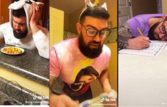 Viral Videos: Dad Imitates Daughter's Night and Morning Routines