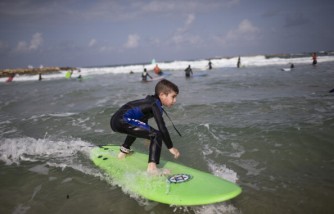 Children Spend Their Hanuka Holidays At A Surfing Camp