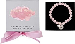 Mommy to Be Gift: Rose Quartz Baby Bonding Braceler