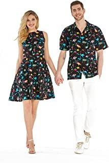 Couple Matching Hawaiian Luau Cruise Outfit Shirt
