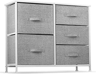 5 Drawer Dresser Organizer Fabric Storage Chest for Bedroom 