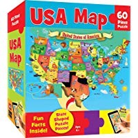 MasterPieces Explorer Kids USA Map 60 Pieces