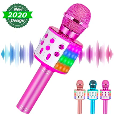 Wireless Bluetooth Karaoke Microphone for Kids