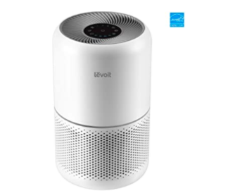 LEVOIT Air Purifier for Home Allergies and Pets Hair Smokers in Bedroom, H13 True HEPA Air Purifiers Filter, 24db Quiet Air Cleaner, Remove 99.97% Smoke Dust Mold Pollen in Large Room, Core 300, White