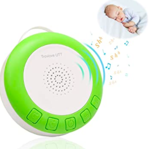 Shusher Baby Sleep for Portable& Travel Baby White Noise Machine for Sleeping with Volume Control Shusher Sound Machine USB Rechargeable(Green)